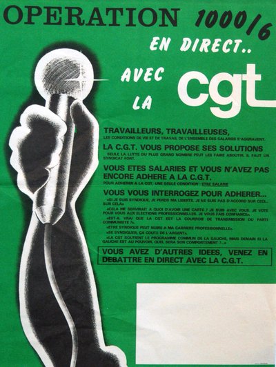 CGT - operación 1000 carteles de Unknown